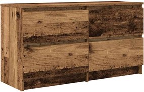 vidaXL antik fa színű szerelt fa TV-szekrény 100x35x54 cm