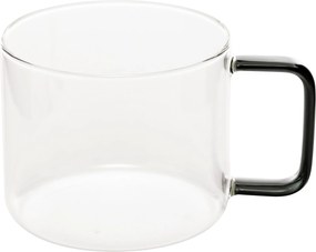 Üveg Bögre Festett Tea Kávé Füllel 500 ML 12,5X7,9X9,4 CM