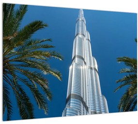 Kép - Burj Khalifa (üvegen) (70x50 cm)