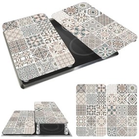 WENKO 53904100 - Főzőlap védőfedél 30x52 cm többszínű/szürke/átlátszó