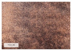 Barna bőrutánzat kinyitható sarokkanapé (bal oldali) Lofty Lilly – Miuform