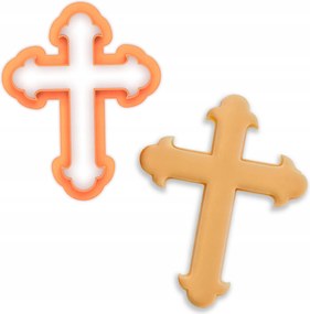 Prémium Kekszlyukasztó Kereszt Dekoratív szentáldozás körvonal