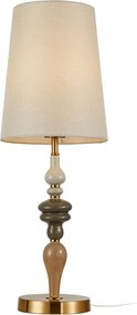 Italux klasszikus boho asztali lámpa moren antik bronz lazac színű itxtb-84678a-ab