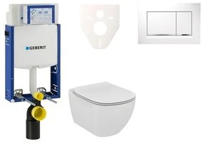 Fali WC szett Geberit befalazáshoz + Ideal Standard Tesi WC 110.302.00.5NF5