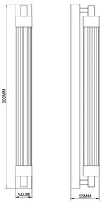 Zuma Line 003064-034733 - LED fali lámpa KALIA LED/14W/230V fekete
