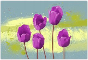 Poszterek 200x135 Lila pipacs