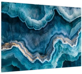Üveg kép - Akvamarin részlet (70x50 cm)