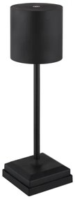 Globo 58487B - LED érintésvezérelt tölthető asztali lámpa DIXON 1,5W/5V 2200 mAh fekete