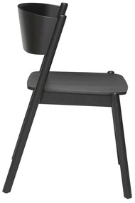 Fekete tölgy étkezőszék Oblique - Hübsch