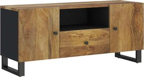 vidaXL tömör mangófa és szerelt fa TV-szekrény 105 x 33,5 x 46 cm