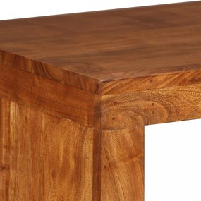 tömör fa konzolasztal mézszínű bevonattal 110 x 40 x 76 cm