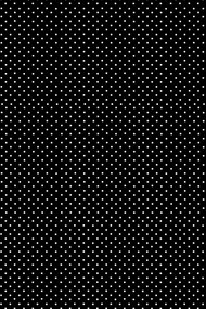 Fekete White Dots papír asztalterítő 120x180 cm