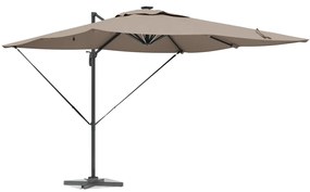 Cantilever Roma Napernyő LED-fénnyel - Taupe (286 x 285 x 270 cm) - Alumínium