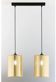 Jupiter 2091 - CORTINA kábeles függeszték 2xE27/15W/230V arany/fekete