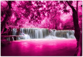 Poszterek 155x105 Rózsaszín vízesés