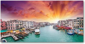 Fotótapéta falra edzett üveg Velence 140x70