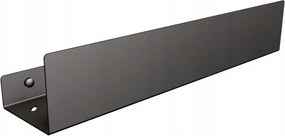 Zuhanypolc 50 cm rozsdamentes acél fekete