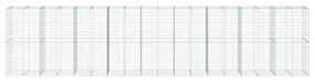 horganyzott vas gabion kosár fedéllel 900 x 100 x 200 cm