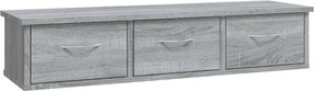 vidaXL szürke sonoma színű szerelt fa faliszekrény 88x26x18,5 cm