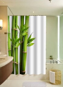 Zuhanyfüggöny - BAMBOO CANE - Impregnált textil - 180 x 200 cm