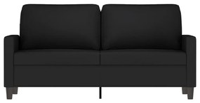 kétszemélyes fekete bársony kanapé 140 cm