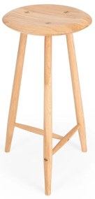 Natúr színű tölgyfa bárszék (ülésmagasság 65 cm) Blanc – Gazzda