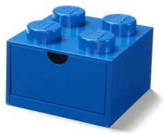 Tárolódoboz íróasztalra, fiókos, LEGO Brick 2x2, kék (L40201731)