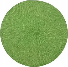 Szőnyeg alátét szívószálas asztalra tányér alá zöld 38 cm 1db