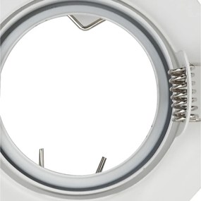 Beépített Spotlámpák 12 db Kerek GU10 Fehér Ø90 mm Acél
