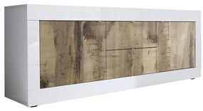 Komód NERILA fehér/barna