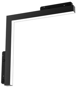 LED Lámpa sínrendszerhez MAGNETIC TRACK L-DOWN LED/24W/48V 3000K fekete
