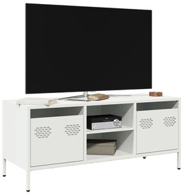 fehér hidegen hengerelt acél TV-szekrény 101,5 x 39 x 43,5 cm