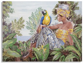 Kézzel készített falfestmény kenda orizzontal 120x3x90cm
