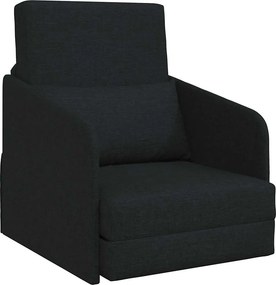 vidaXL Kanapéágy 60cm Fekete szövet
