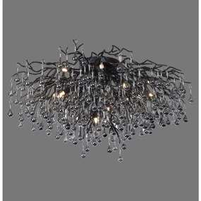 Paul Neuhaus 8092-18 - Felületre szerelt csillár ICICLE 14xG9/40W/230V átm. 100 cm fekete