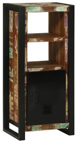 Fürdőszobai Faliszekrény 40x30x90 cm Tömör Fa Újrahasznosított