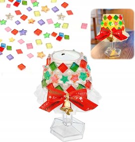 Gyertyatartó melegítők Diy karácsonyi mozaik díszítés