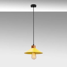 Függőlámpa kábellel MANAVGAT 1xE27/40W/230V sárga/barna