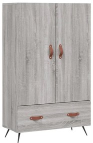 szürke sonoma szerelt fa magasszekrény 69,5 x 31 x 115 cm