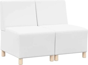 vidaXL Karfa Nélküli Modularis Kanapé Egység 2 pcs Fehér