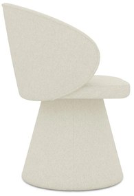 Krémszínű kárpitozott étkezőfotel Uala – Makamii