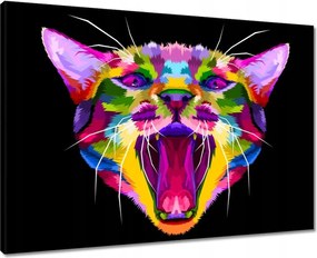 Vászonkép 70x50 Absztrakt macska