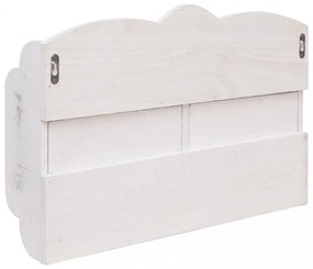 fehér fa fali fogas 50 x 10 x 34 cm