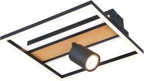 ZUMA LINE C230857703 KORDA Modern LED Mennyezeti Lámpa Fekete, Faipari GU10 IP20