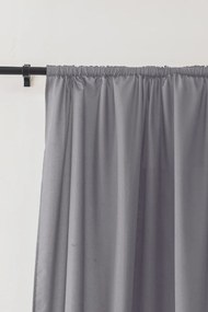 Függöny OXFORD LIGHT 140x250 cm, világosszürke Felfüggesztés: Hullámos sínszalag