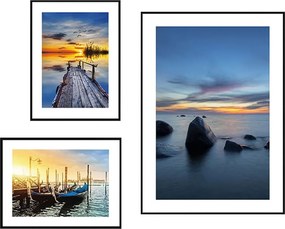 Kép szett 3 db-os Seaside Sunset – knor