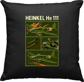 Heinkel He 111 Luftwaffe párna, fekete