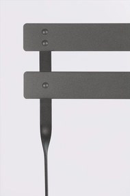 Antracitszürke acél kétszemélyes kerti étkezőgarnitúra Austin – Bizzotto