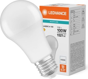 Led izzó A60 E27 13W 100W 1521lm 4000K Semleges fehér Ledvance