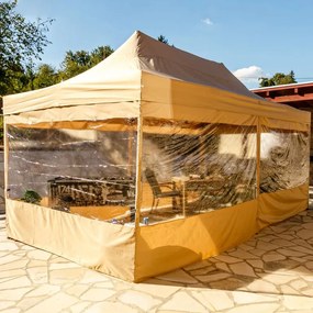 INSTENT PRO Kerti pavilon 3 x 6 m champagne + 4 oldalfal